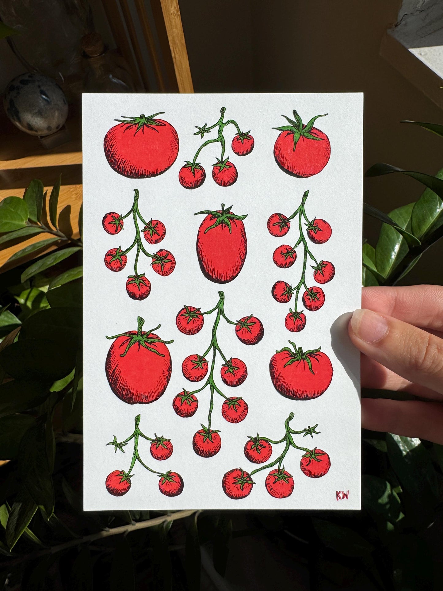 Tomatoes Collage Art Print