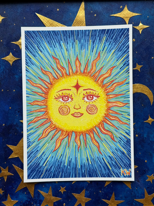 Celestial Sun Art Print