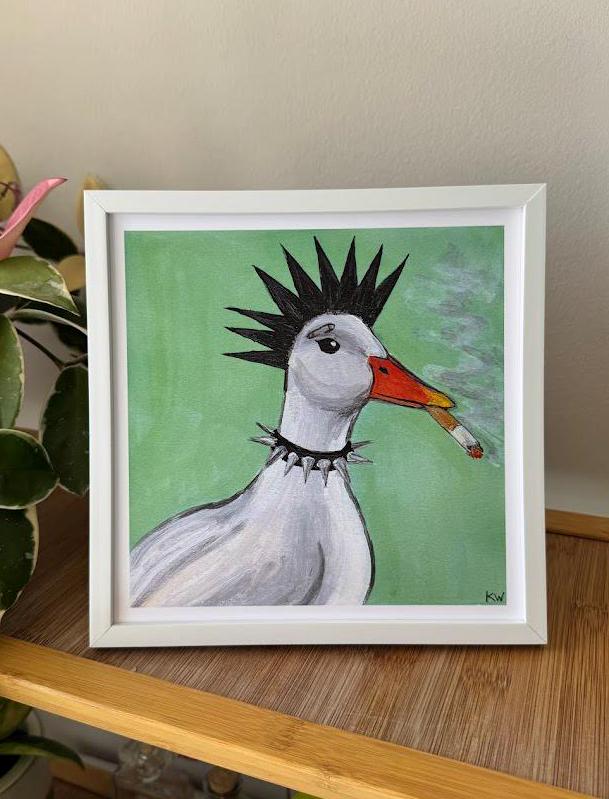 Punk Duck Art Print