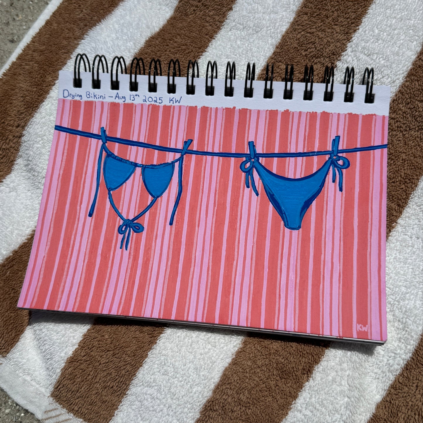 Blue Bikini Art Print