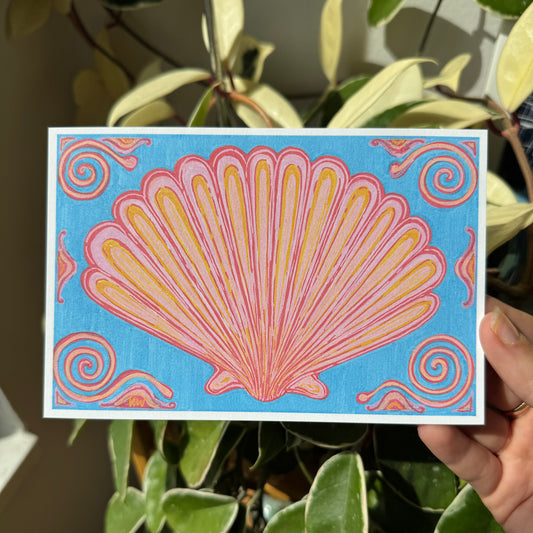 Seashell Tile Art Print