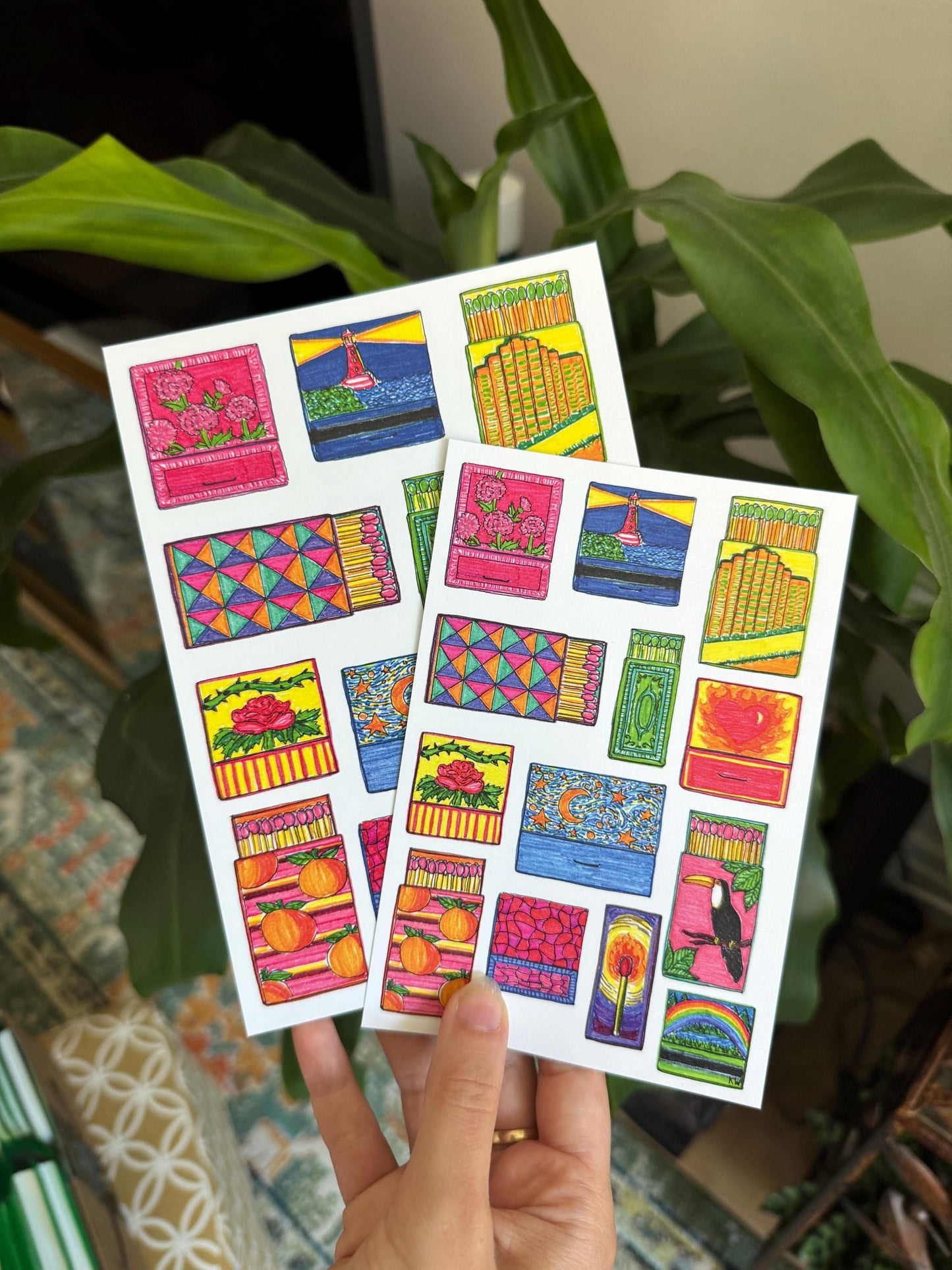 Matchbox Collage Art Print