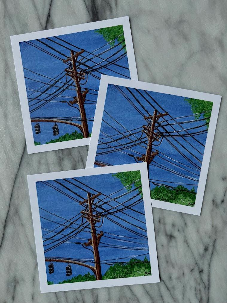 Midwest Powerline Art Print