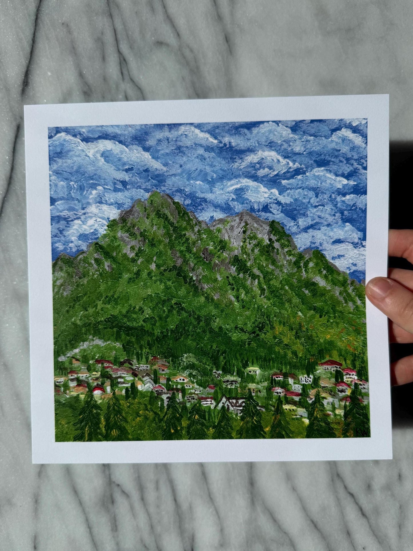 Romanian Mountain Village Art Print