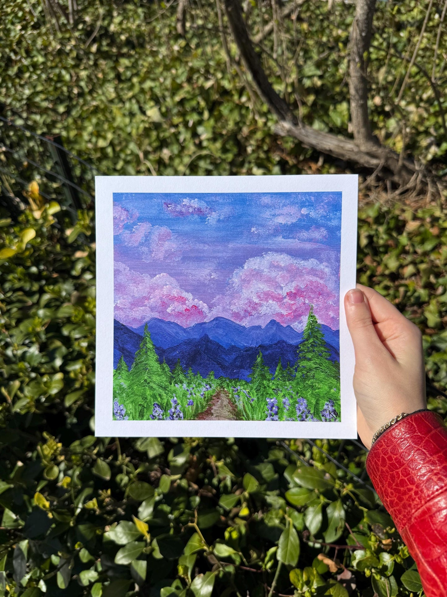 Sunset Mountain Art Print