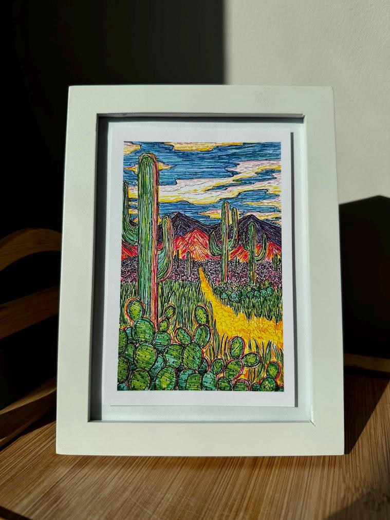 Desert Mountains Art Print