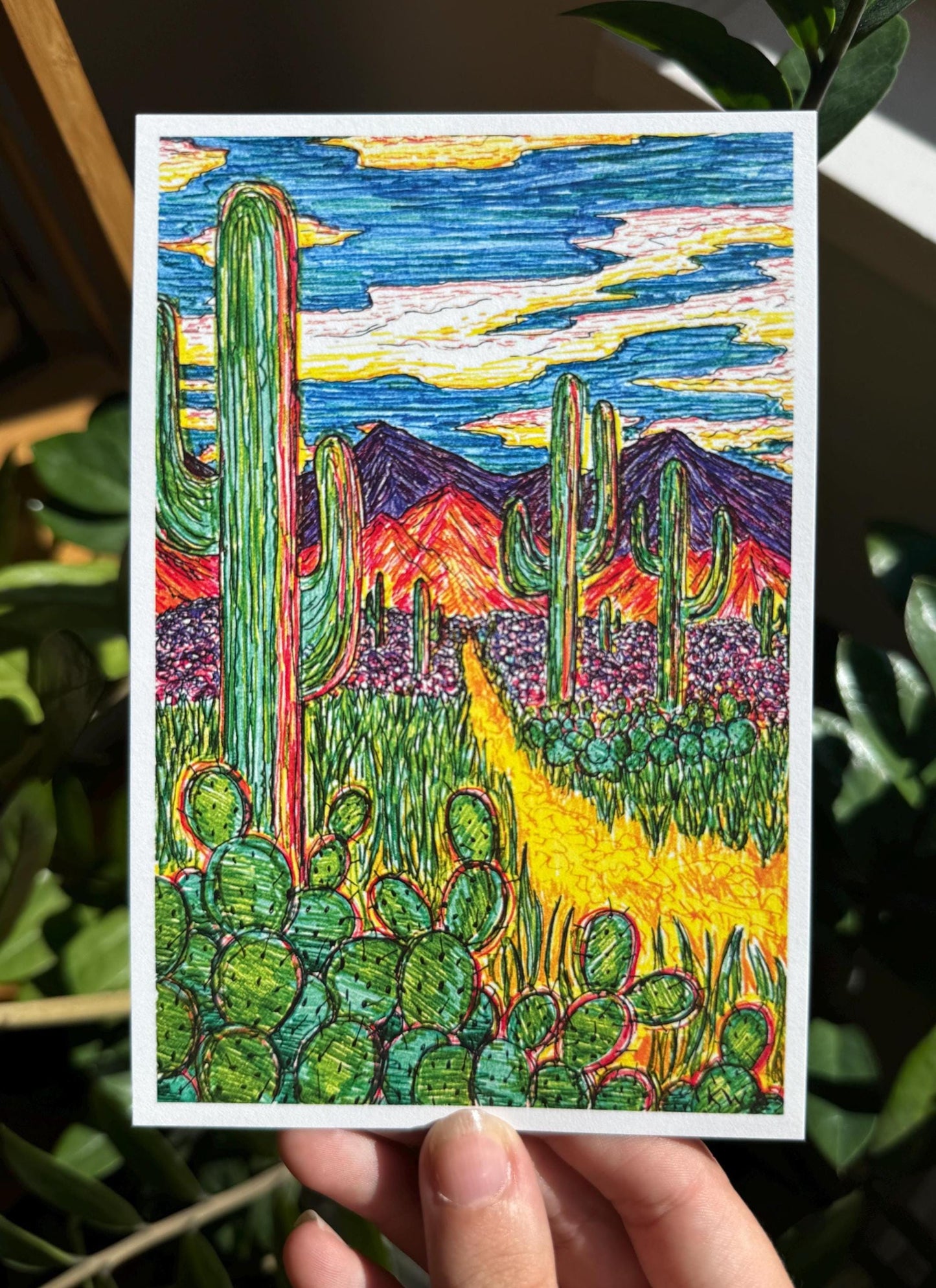 Desert Mountains Art Print