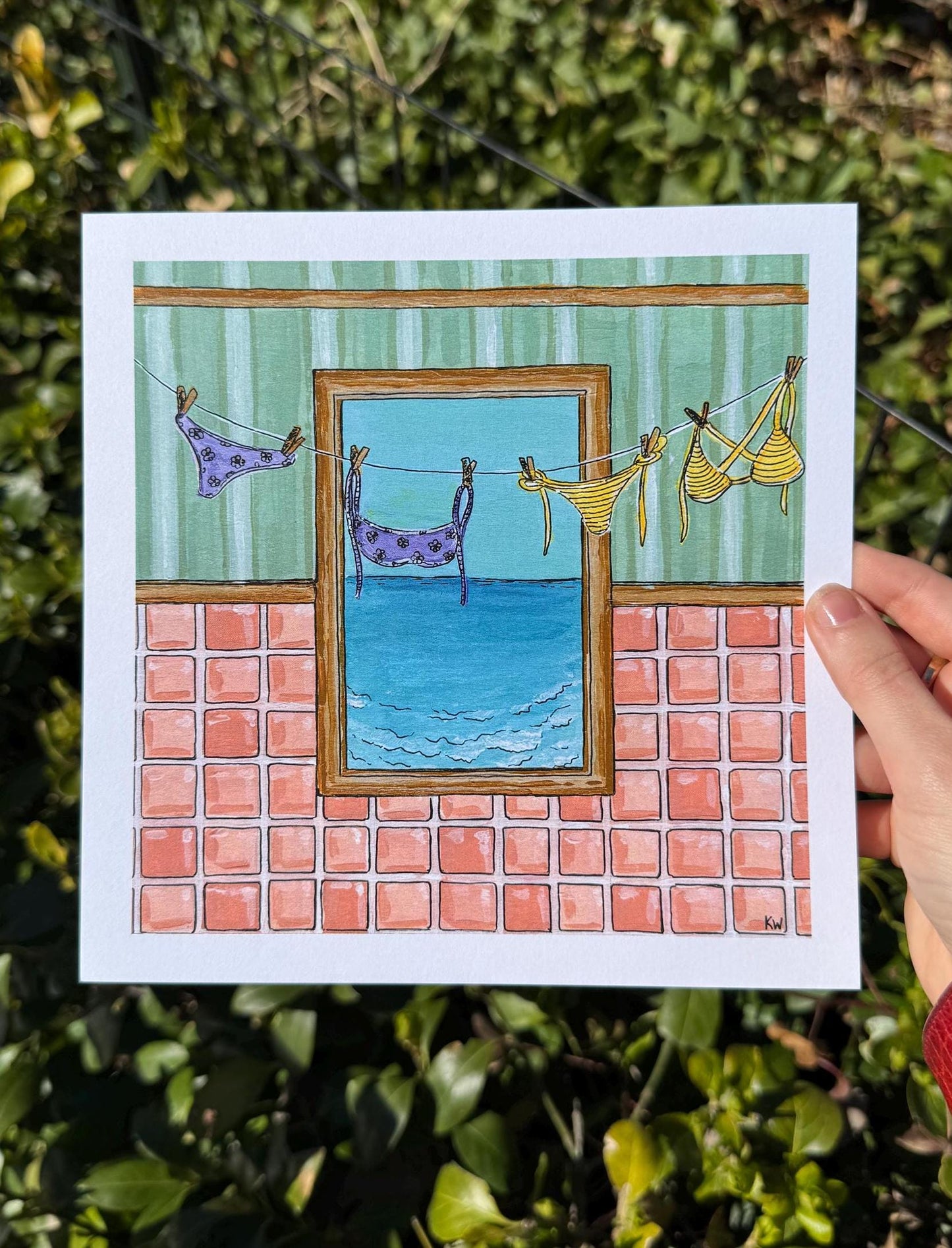 Bikini Summer Art Print