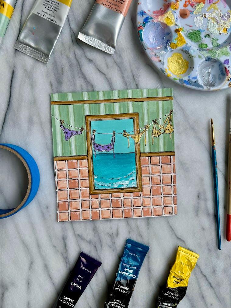 Bikini Summer Art Print