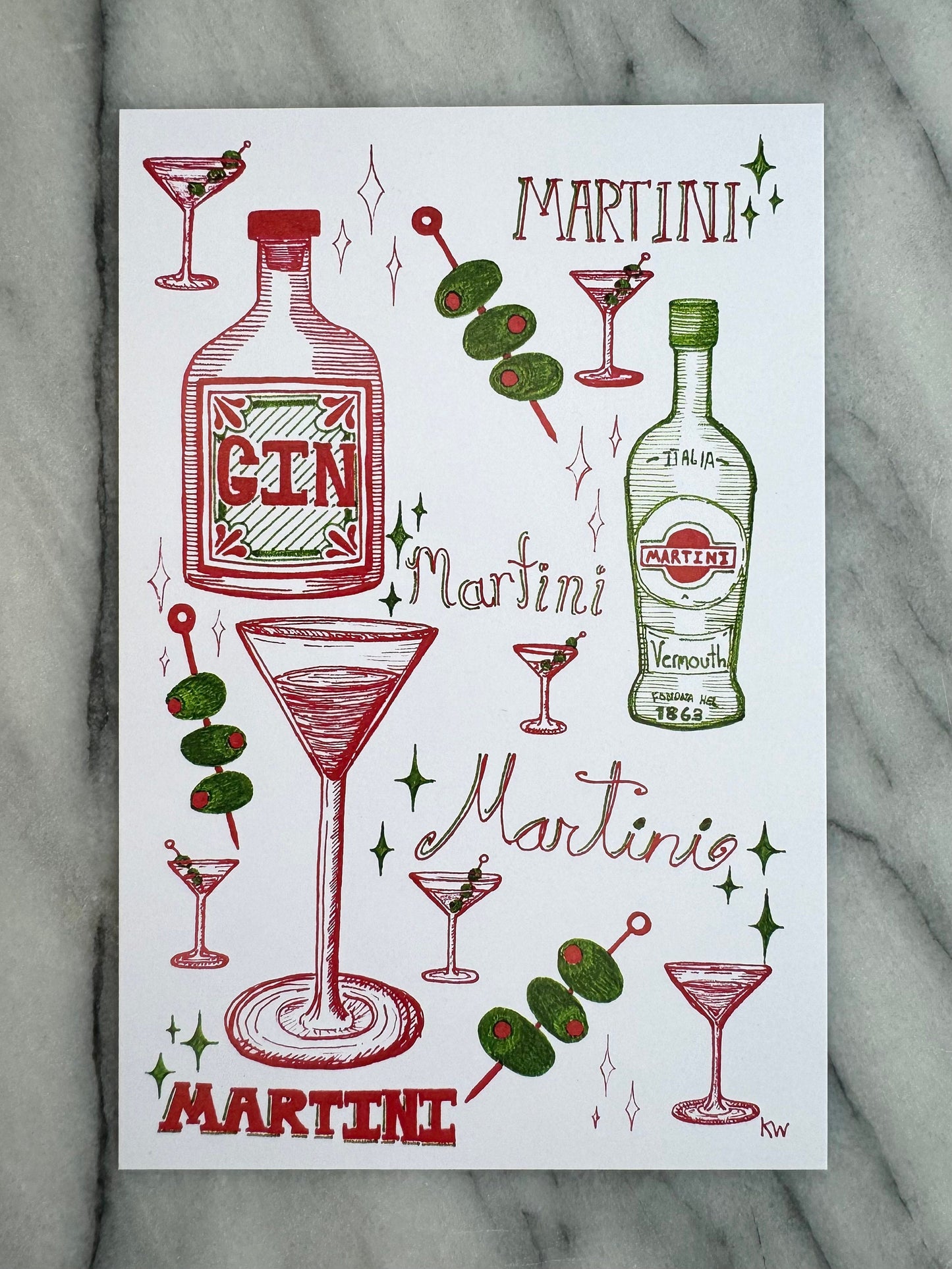 Martini Time Art Print