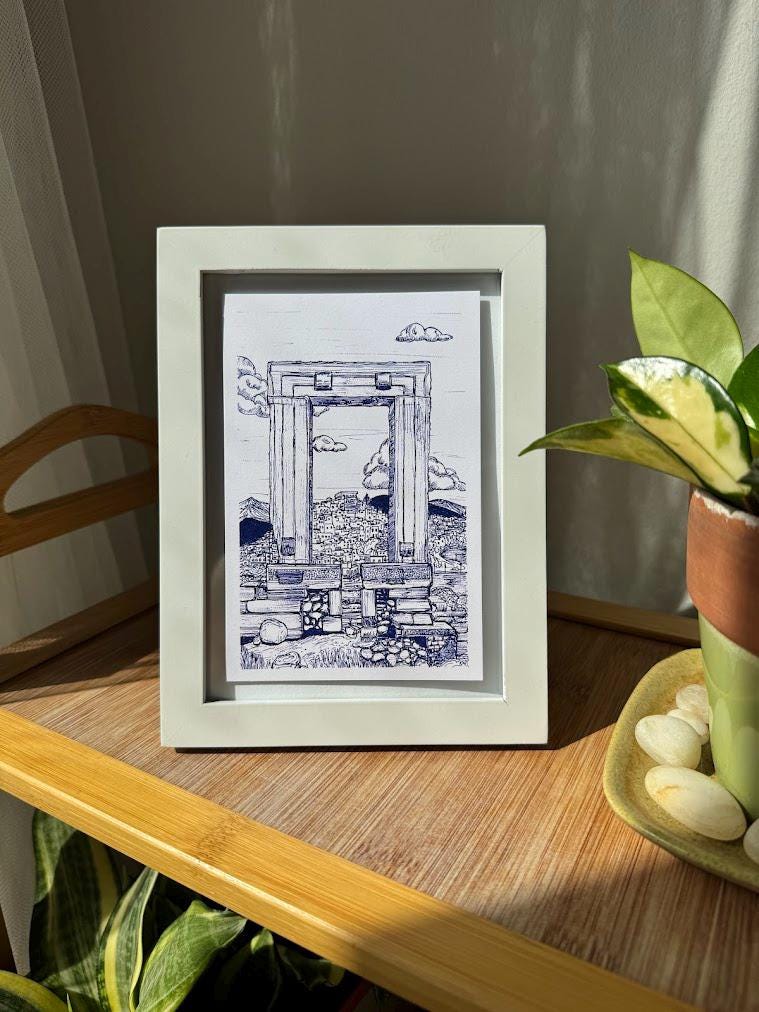 Greece Naxos Island Art Print
