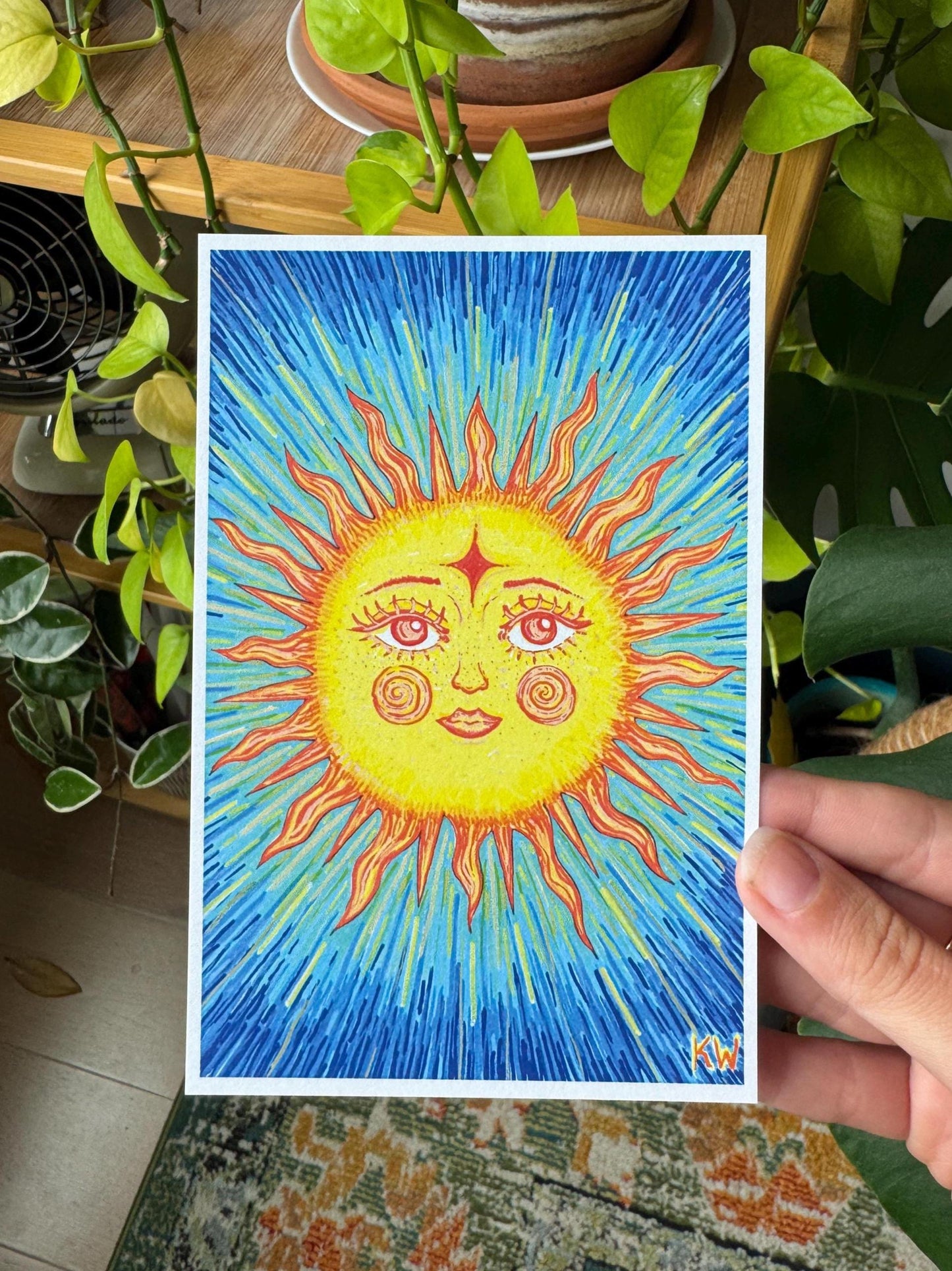 Celestial Sun Art Print