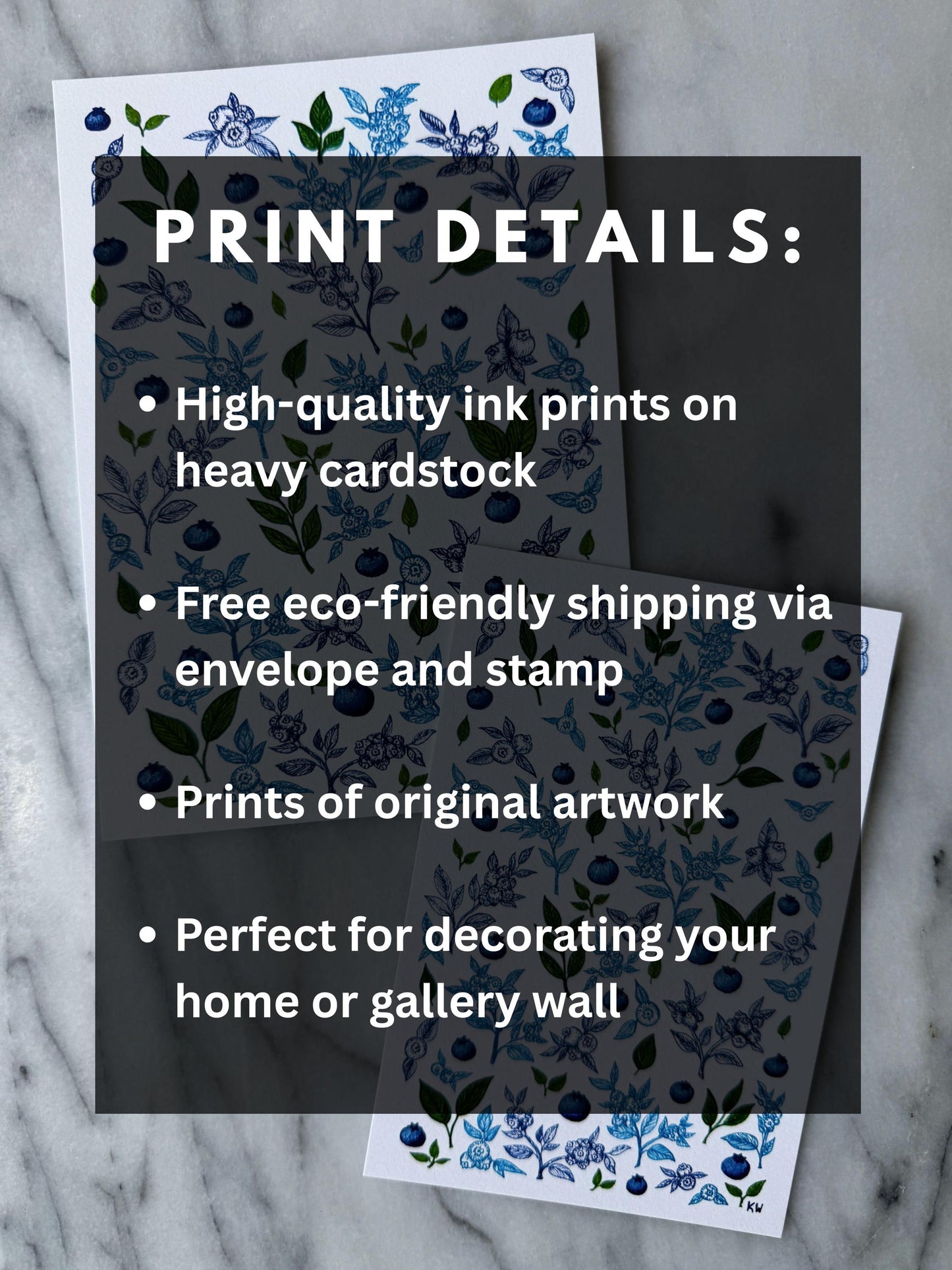 Blueberries Art Prints