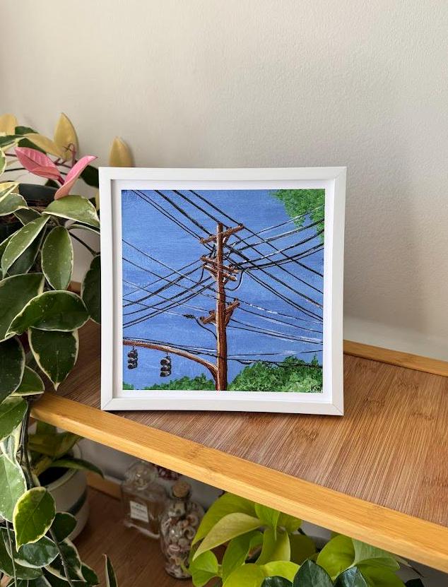 Midwest Powerline Art Print
