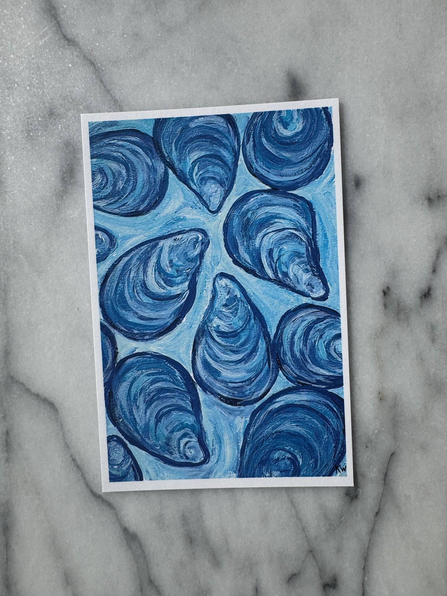 Blue Mussels Art Print