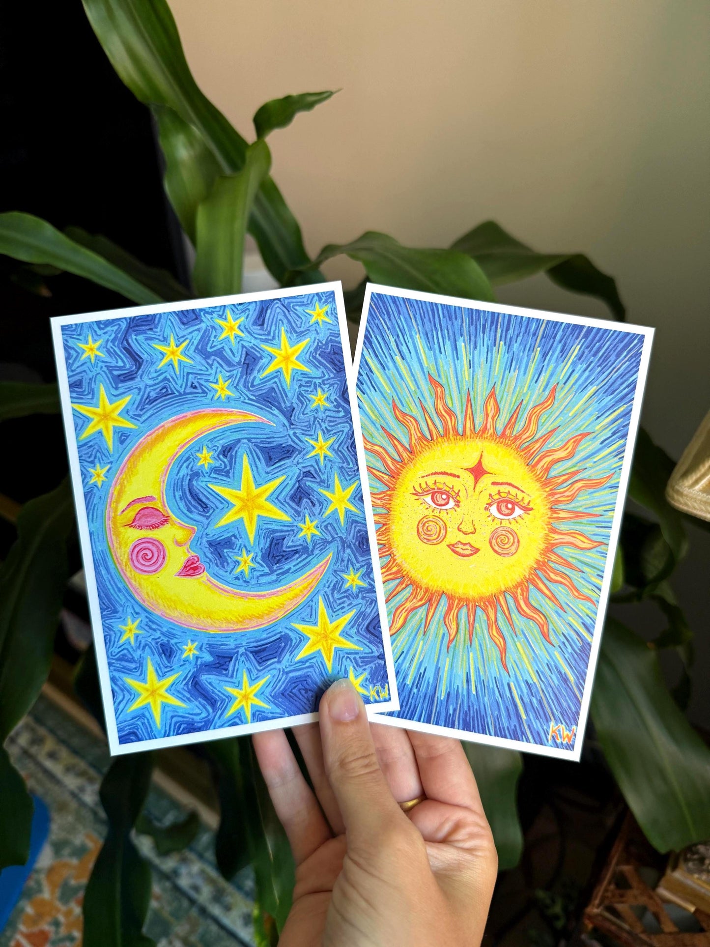 Celestial Sun & Moon Art Print Bundle