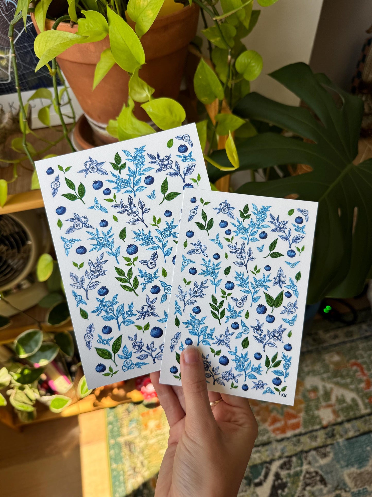 Blueberries Art Prints