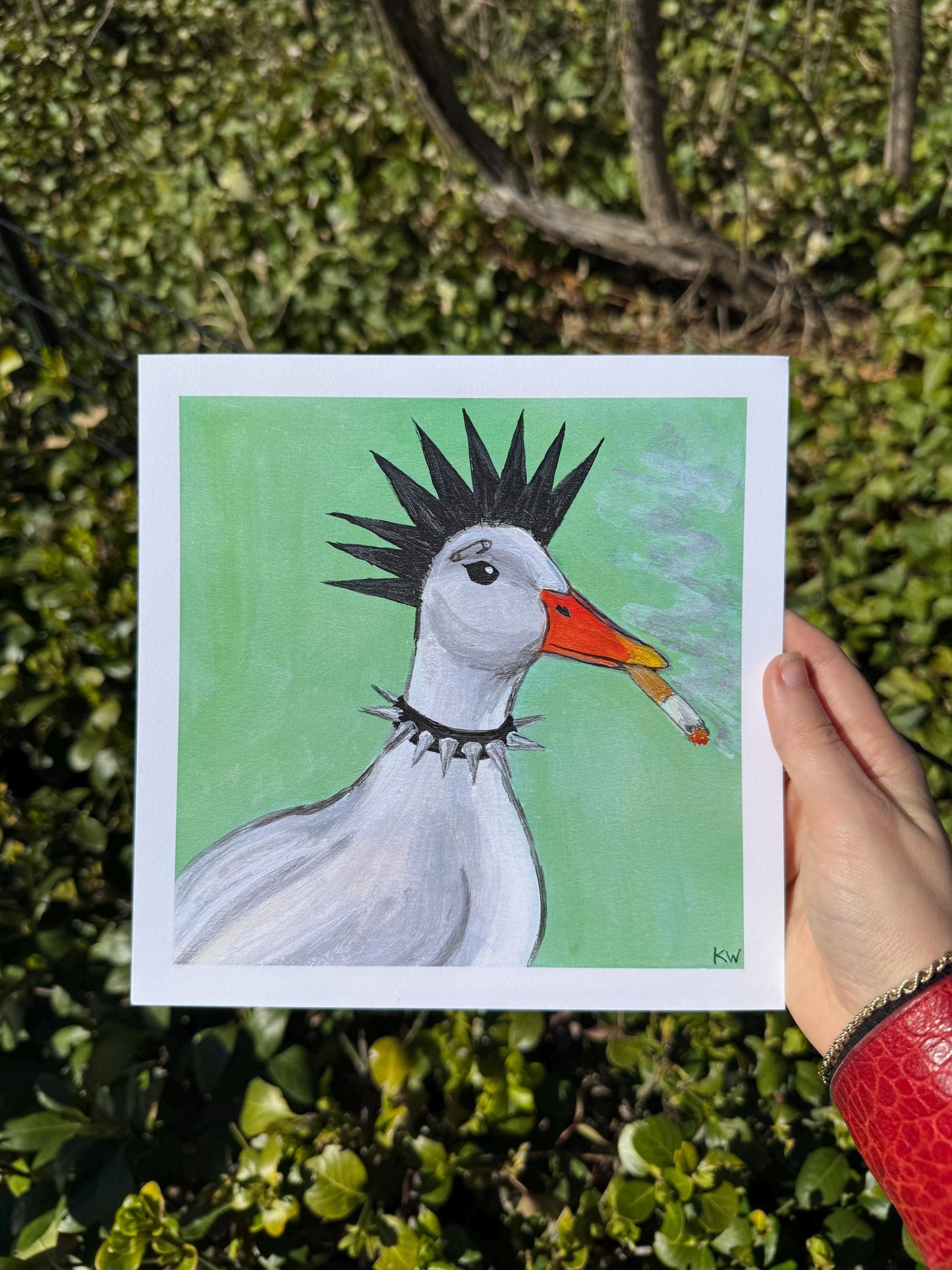 Punk Duck Art Print