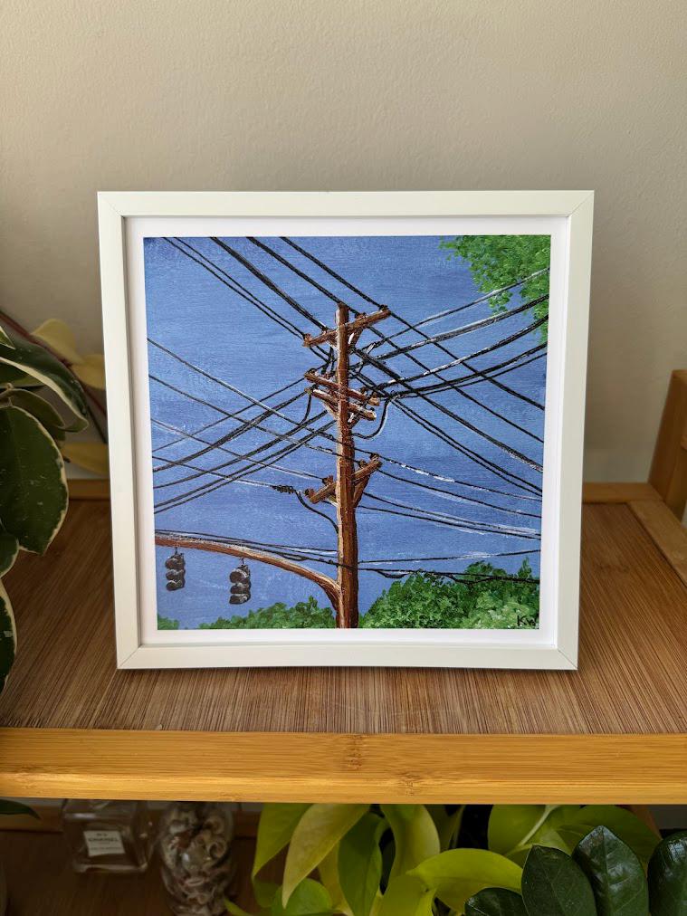 Midwest Powerline Art Print