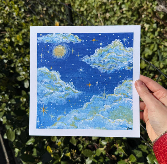 Celestial Night Sky Art Print