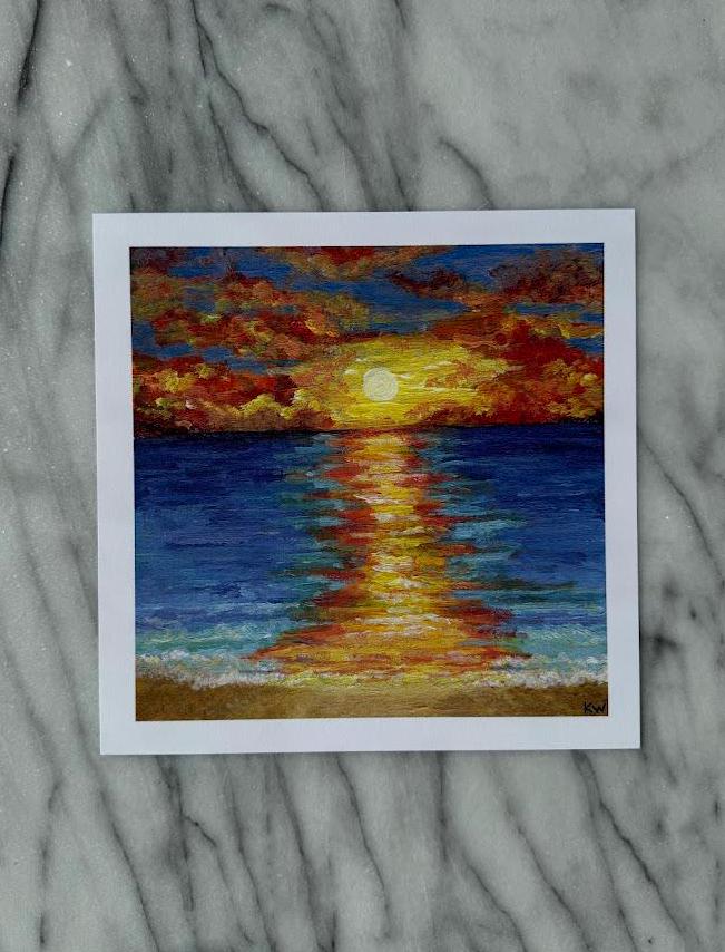 Beach Sunset Art Print
