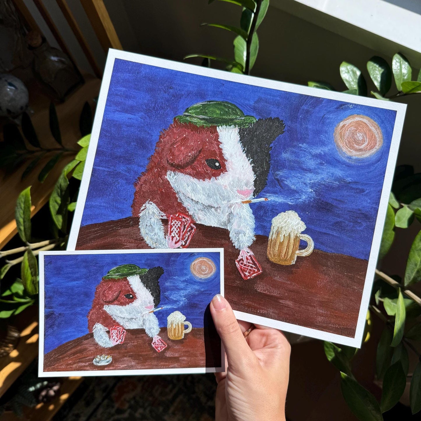 Drinking Pub Hamster Art Print