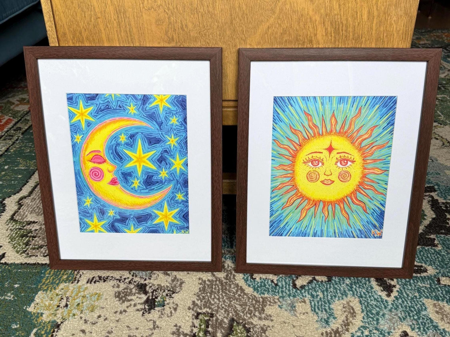 Celestial Sun & Moon Art Print Bundle
