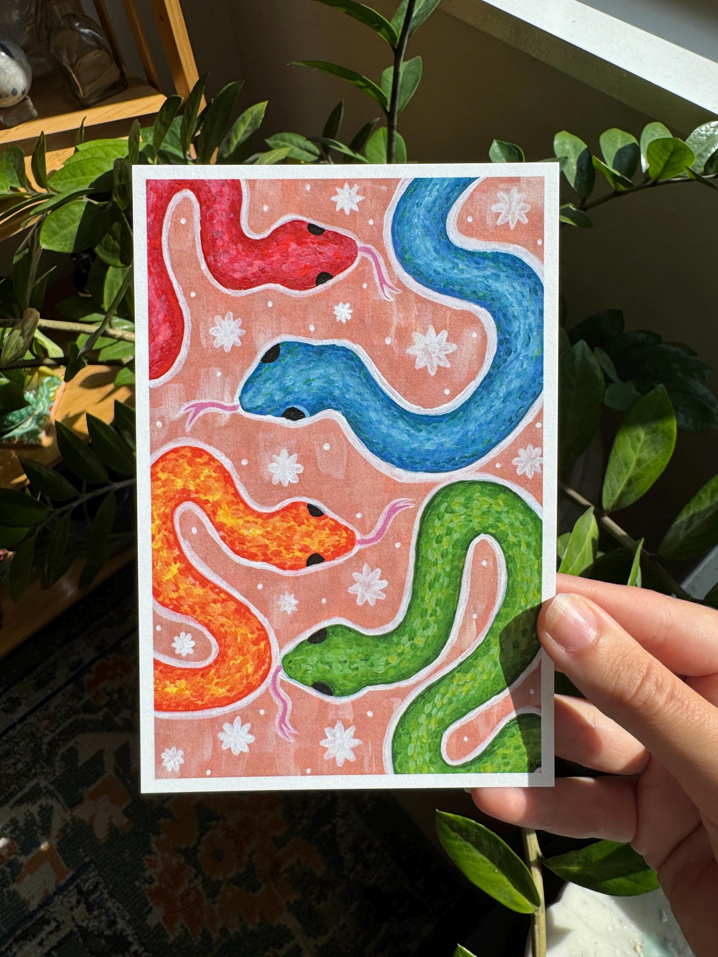 Slithering Snakes Art Print
