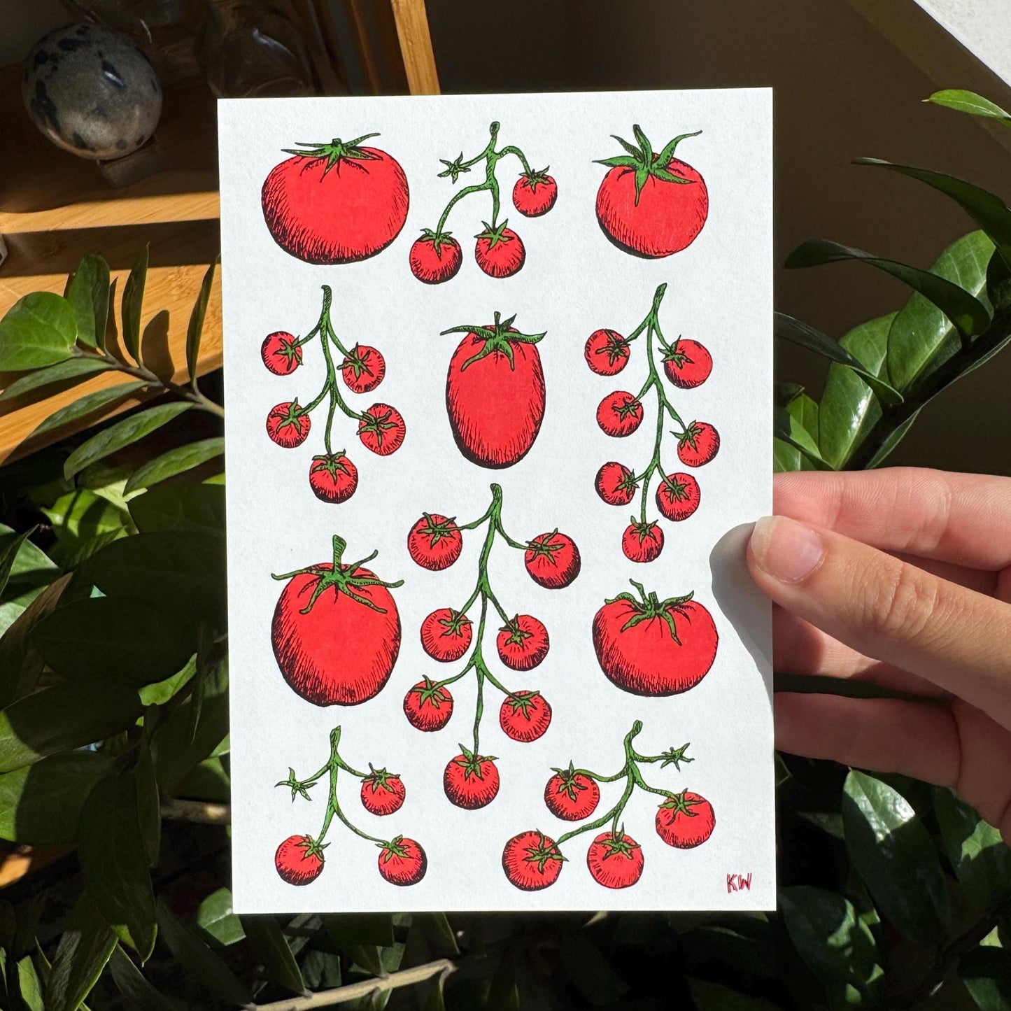 Tomatoes Collage Art Print