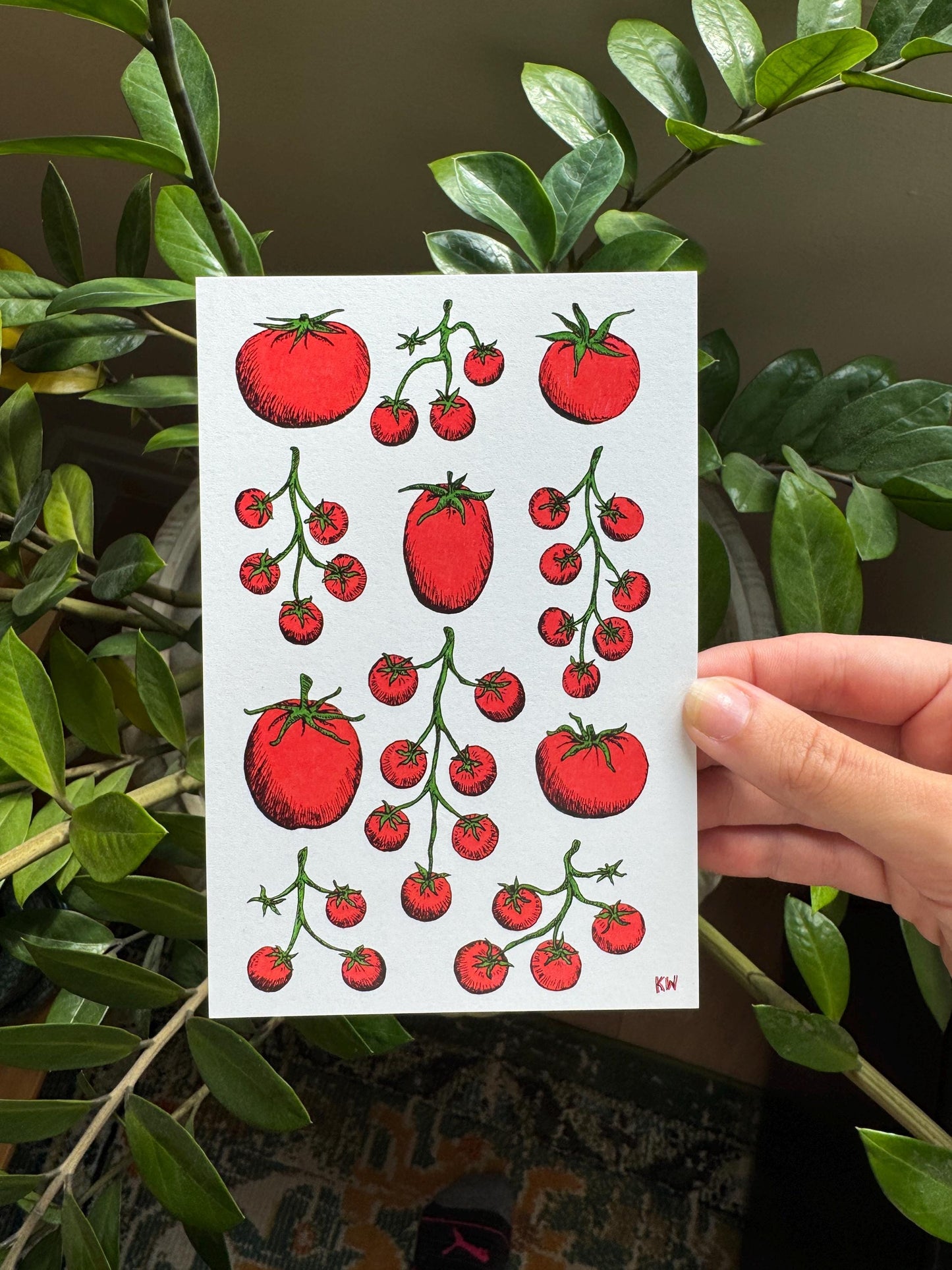 Tomatoes Collage Art Print