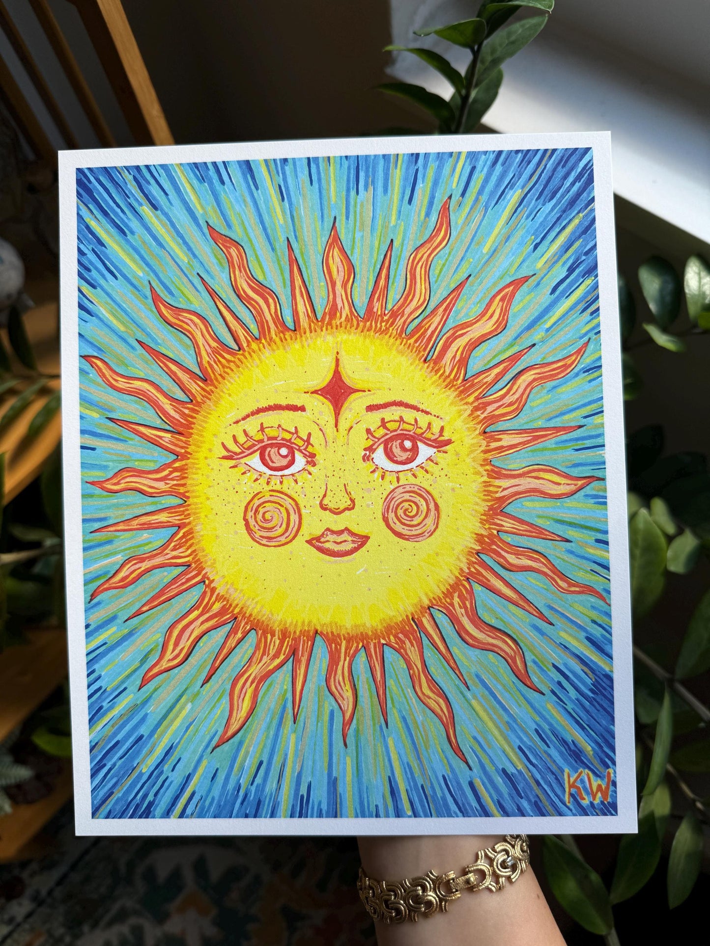 Celestial Sun Art Print