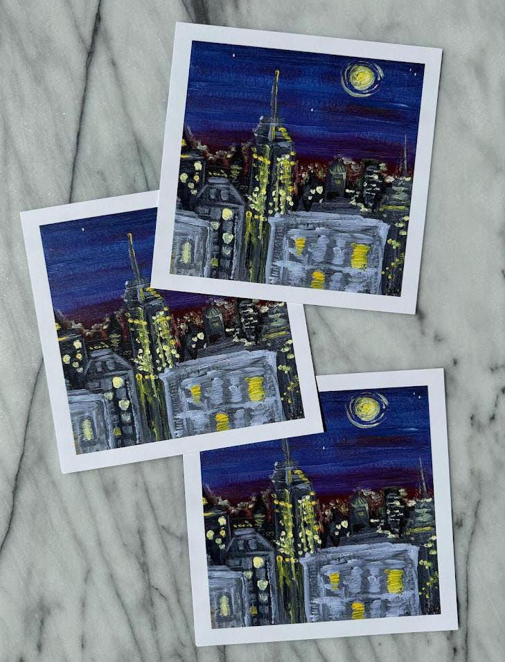 New York at Night Art Print