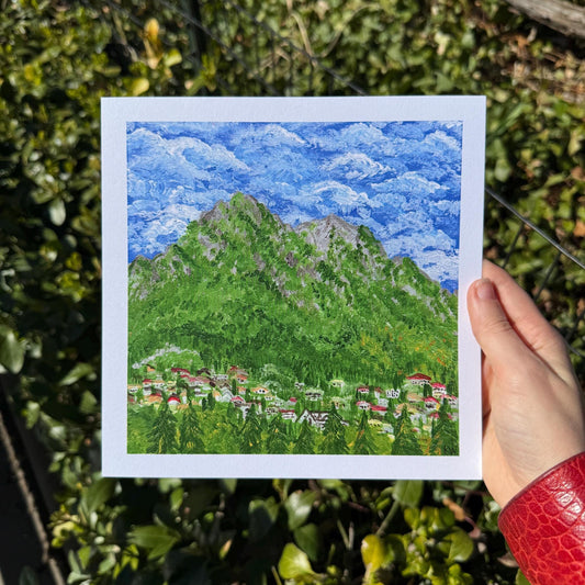 Romanian Mountain Village Art Print