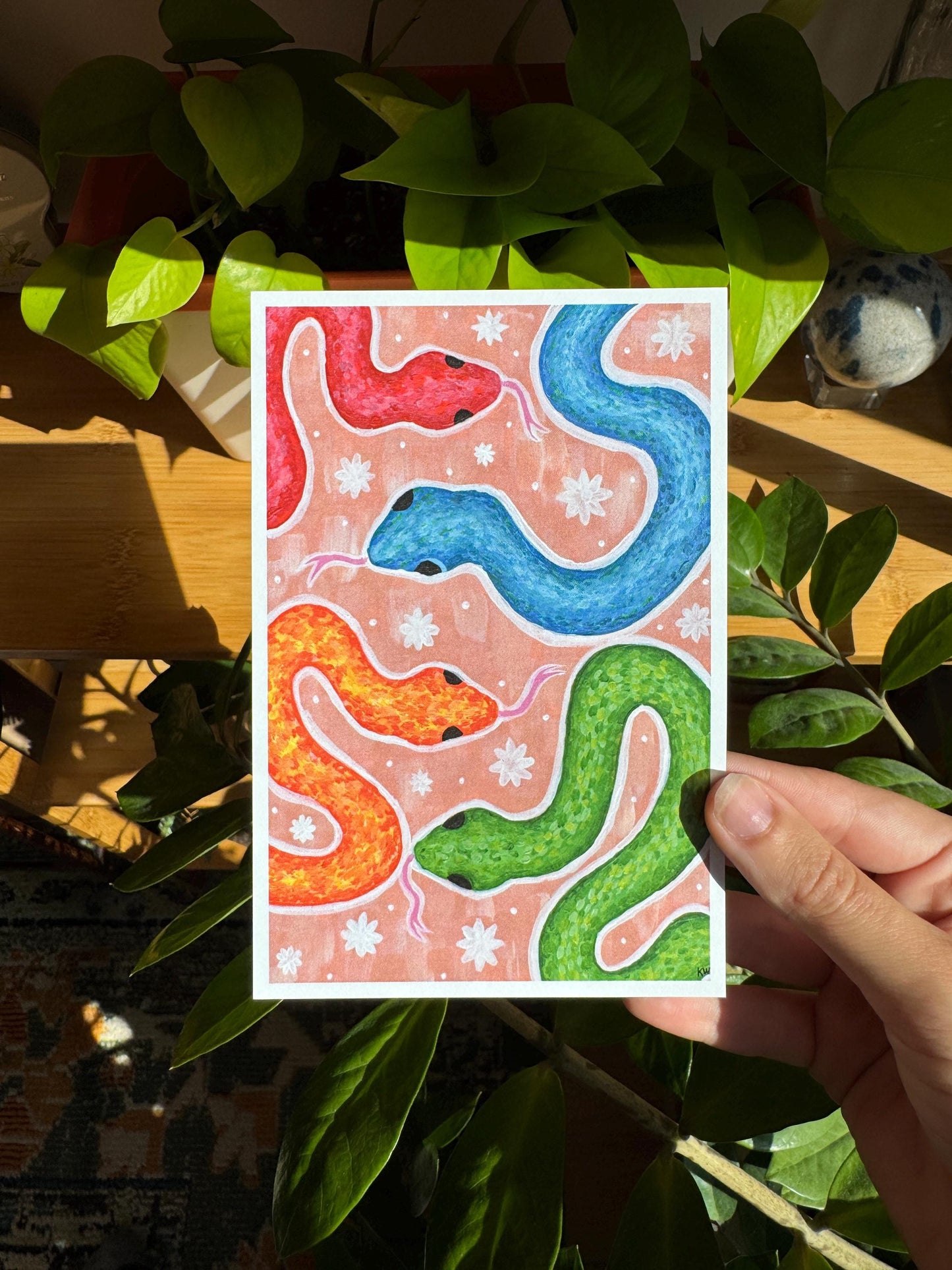 Slithering Snakes Art Print