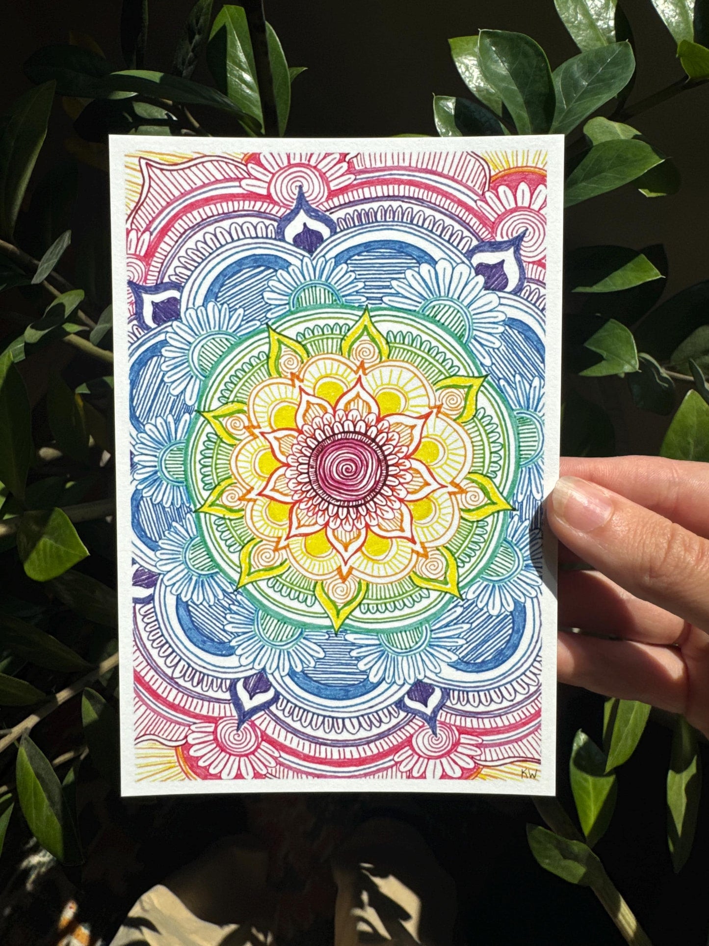 Rainbow Mandala Art Print