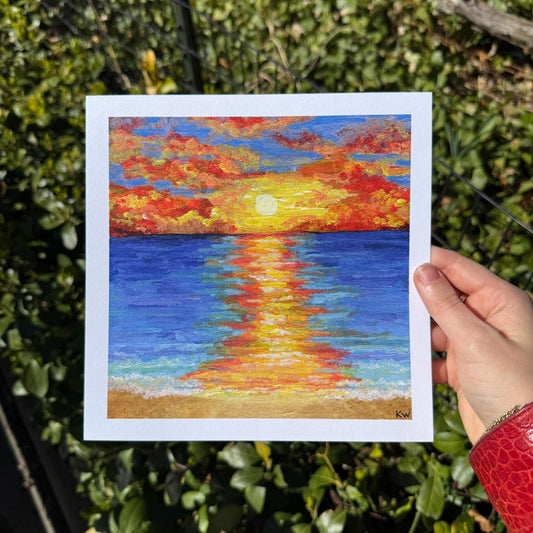 Beach Sunset Art Print