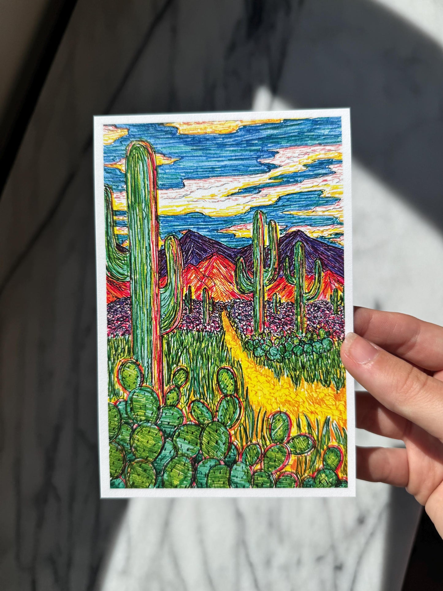 Desert Mountains Art Print