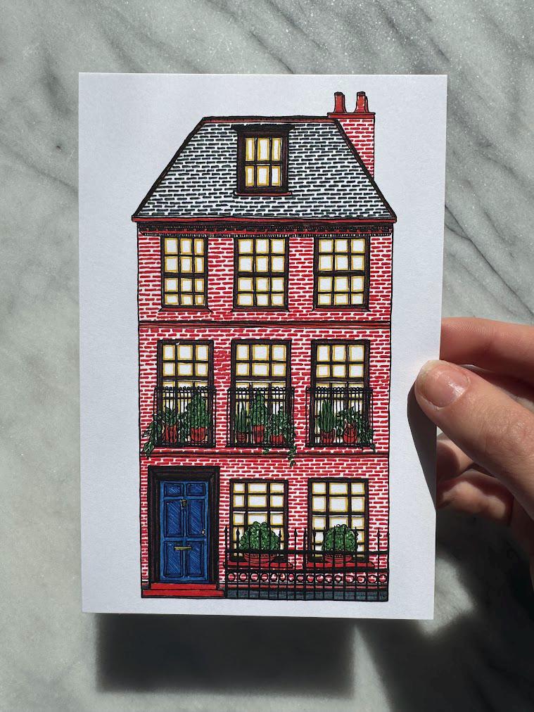 London Townhouse Art Print