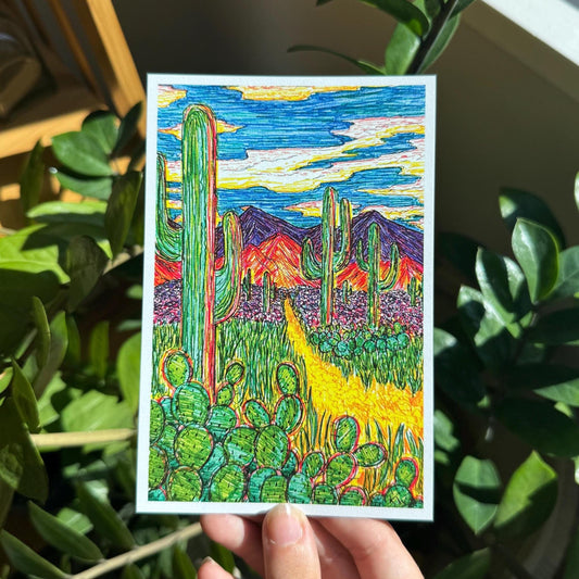 Desert Mountains Art Print