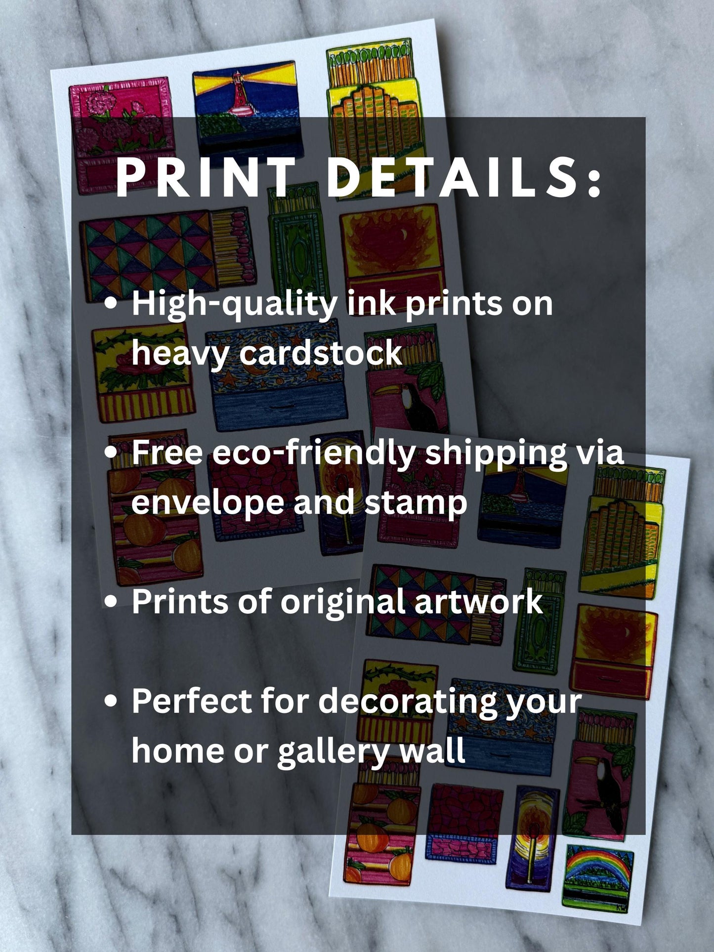 Matchbox Collage Art Print