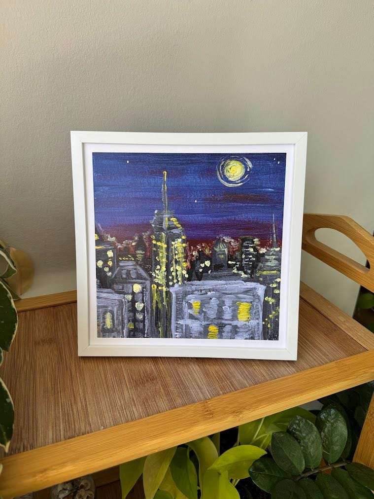 New York at Night Art Print