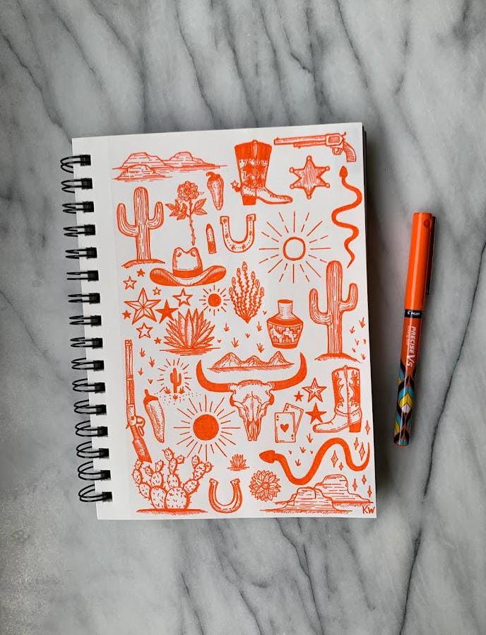 Desert Collage Art Print