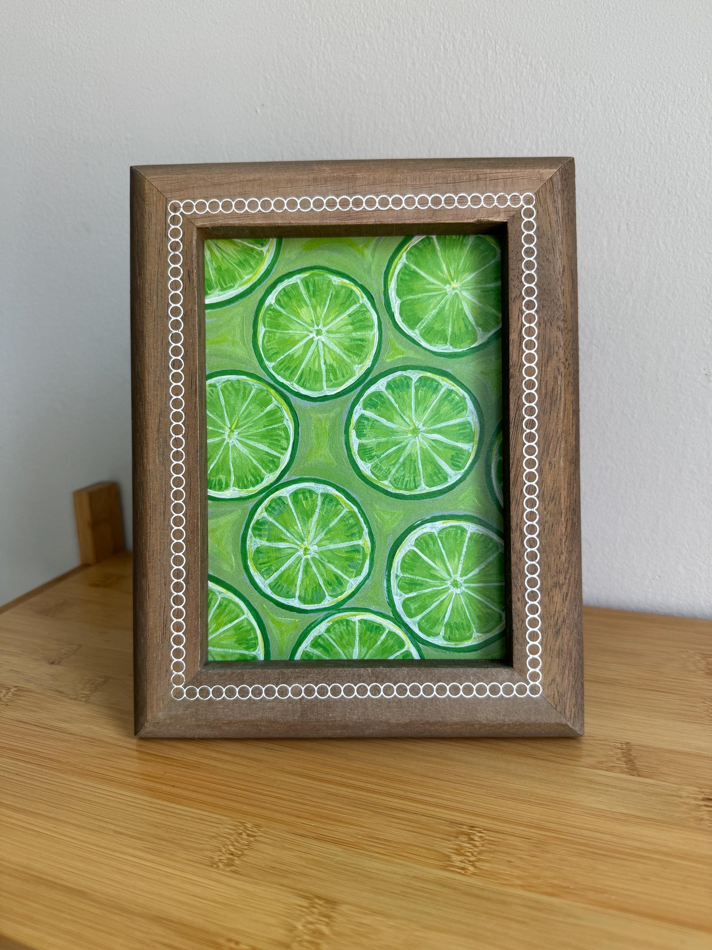 Lime Slices Art Print