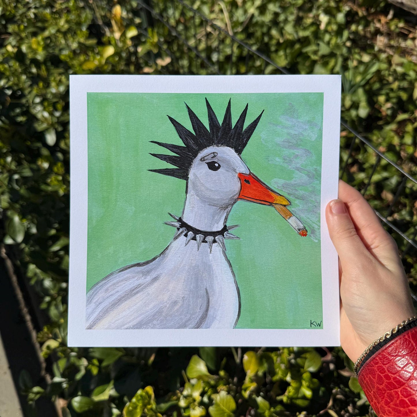 Punk Duck Art Print