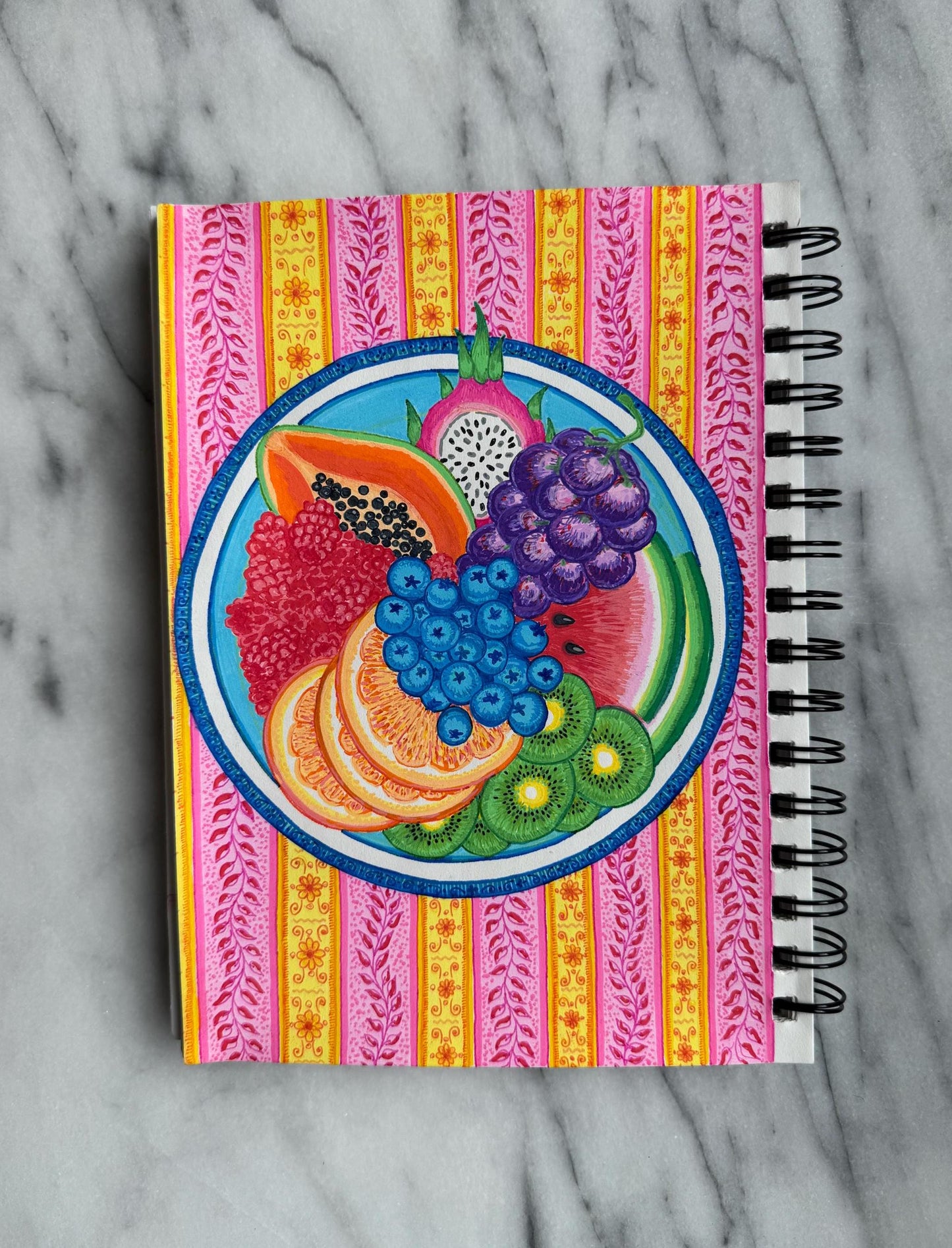 Colorful Fruit Plate Art Print