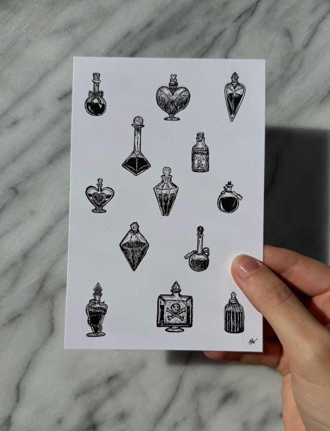 Magic Potions Art Print