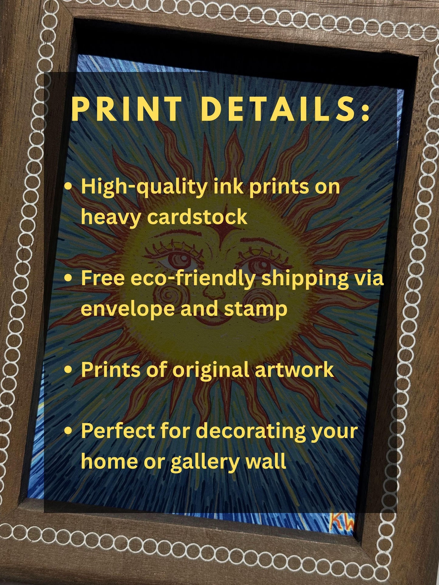 Celestial Sun Art Print