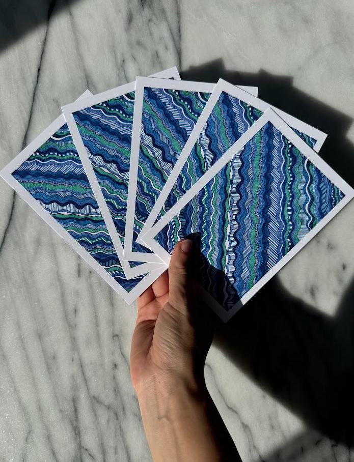 Blue Waves Art Print