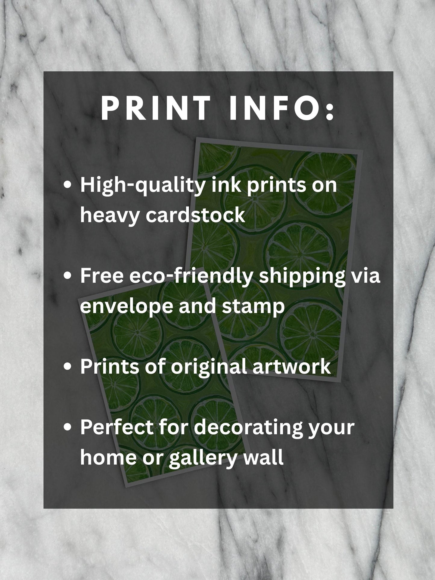 Lime Slices Art Print