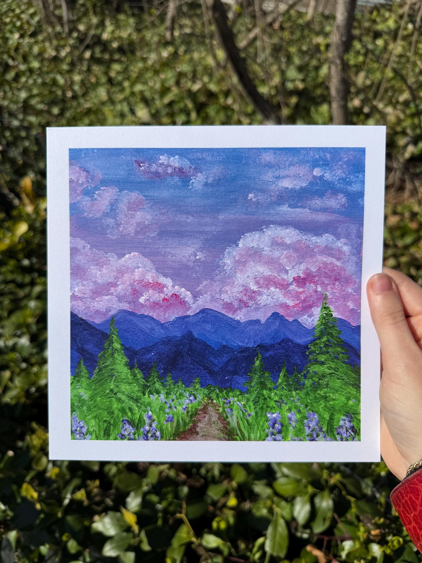 Sunset Mountain Art Print